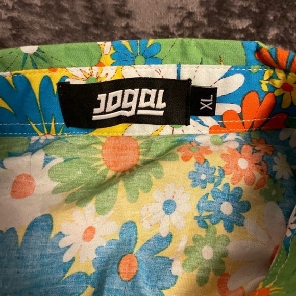Women’s Colorful Floral Shirt by JOGAL XL - Picture 2 of 2